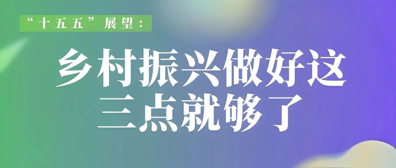 “十五五”乡村振兴：找准特色、做强产业、用好生态